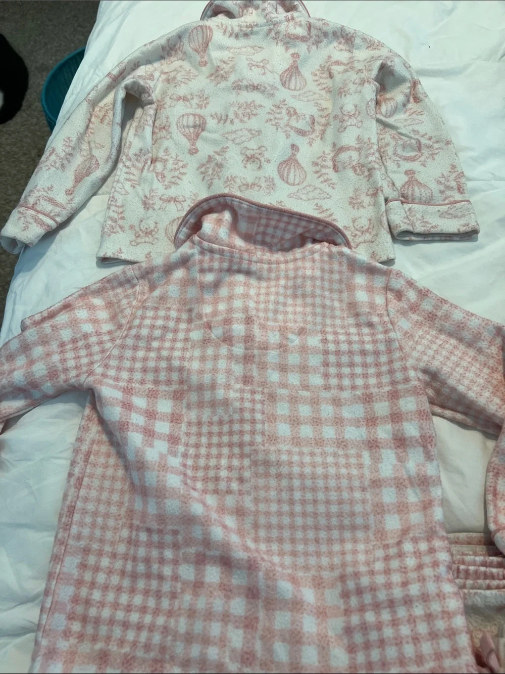 Bear Paw Children's Pink and white Pajama Set - Soft Bear & Pattern Styles